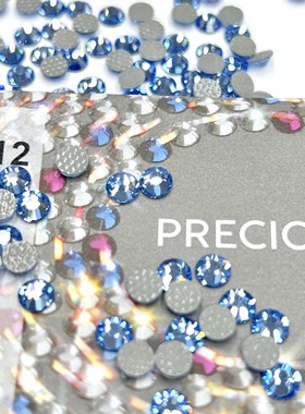 捷克宝仕奥莎烫圆30020浅蓝DIY美甲饰品贴钻圆钻美甲饰品配饰小钻