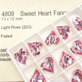 施华花式 石4809歪心13x12mmDIY美甲饰品贴钻穿戴甲婚纱拉丁舞鞋 服