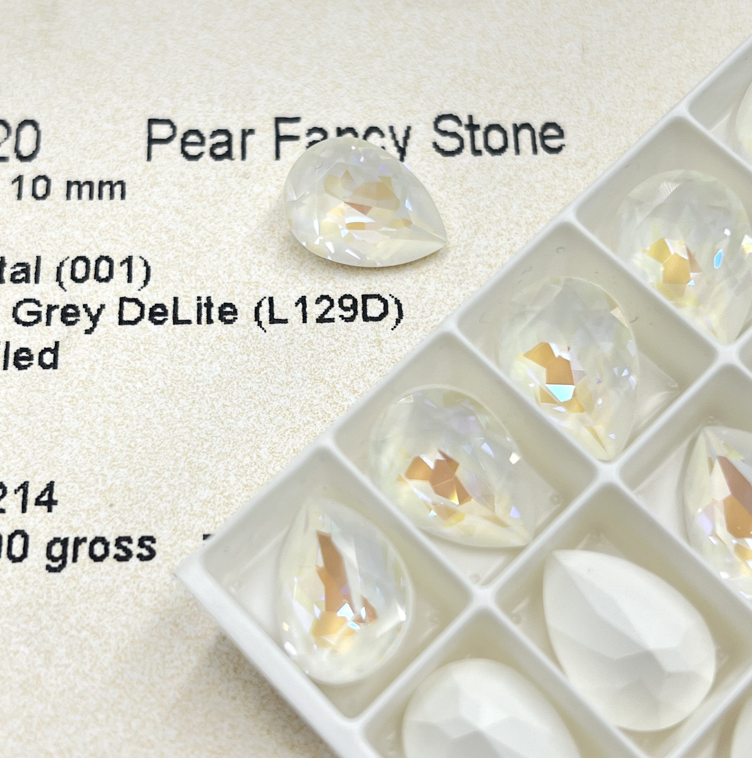 施华花式石4320胖水滴钻14x10mm华子饰品材料耳钉服饰钻球diy异形