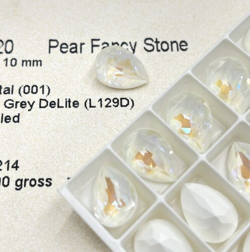 施华花式石4320胖水滴14x10mm