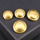 圆形金色扣子简约百搭金属纽扣毛衣西装 衣服装 饰扣女手缝扣