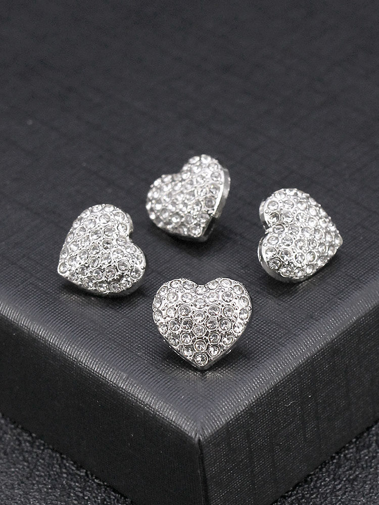 고급 모조 다이아몬드 러브 셔츠 단추 심플하고 패셔너블하며 절묘하며 다재다능한 스웨터 및 스웨터 단추 의류 장식 단추