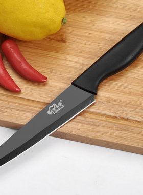 黑色锋利不锈钢水果刀家用水果刀厨房切水果削皮器瓜果刀小刀具