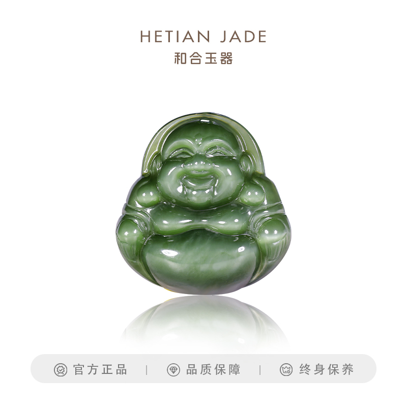 和合玉器和田玉碧玉佛公