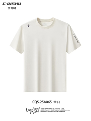 传奇树25夏季透气吸汗清凉休闲简洁百搭男装短袖圆领T恤百搭速干