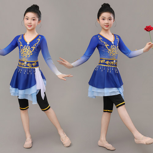维族剧目刺绣铃铛少女民族舞蹈服