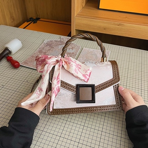 手工编织包包diy民族风小方包
