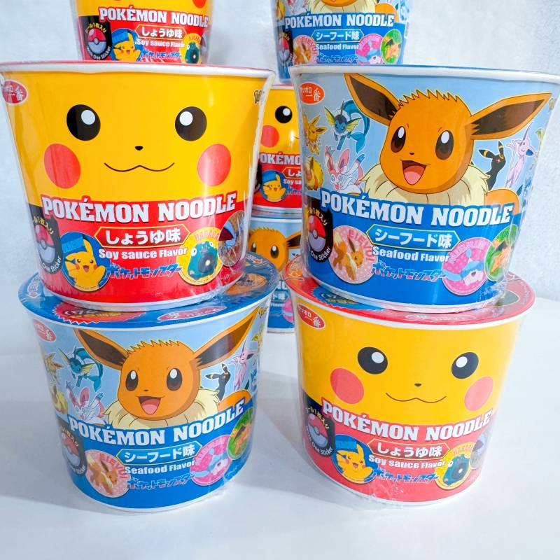 日本进口札幌一番皮卡丘海鲜酱油味泡面儿童宝可梦迷你方便杯面