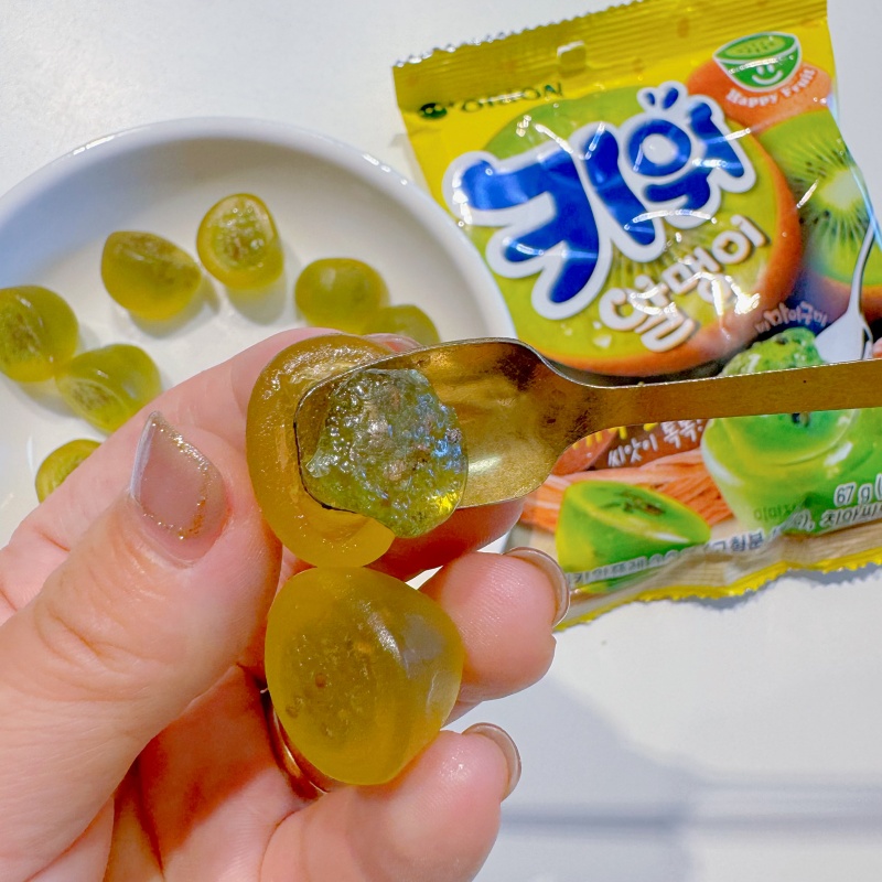 夹心是奇亚籽的泥猴桃软糖