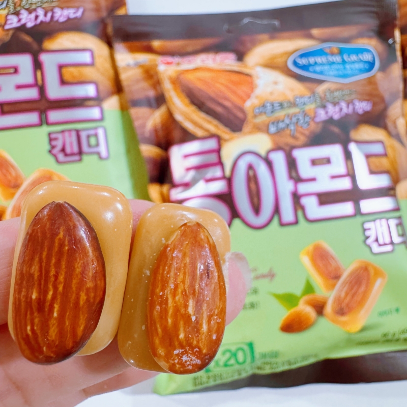 韩国进口好丽友扁桃仁糖焦糖太妃糖巴旦木奶味糖高颜值喜糖推荐