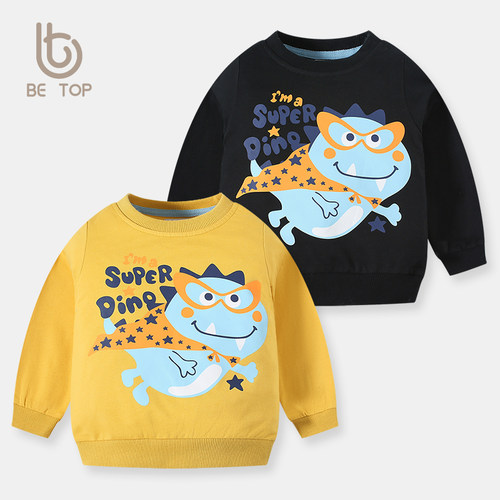 betop秋冬季男韩版卡通印花保暖