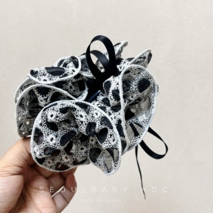 现货 商场柜台同款 韩国进口东大门新款蕾丝香蕉夹气质高级感头饰