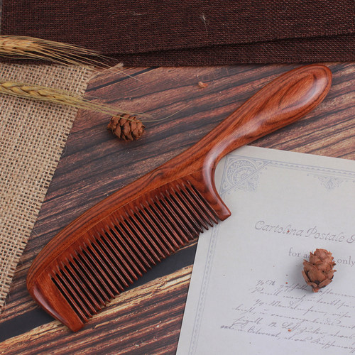 丑木木手工花梨木梳子中油性直发密齿纯家用檀防男女脱发静电按摩