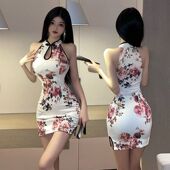 加大码 大佬cos用品旗袍 220斤伪娘连衣裙性感夜店紧身包臀男娘女装