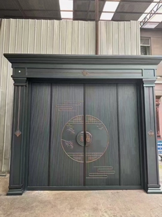 自建房铸铝别墅大门农村堂屋四开入户门防盗门子母家用中式双开门