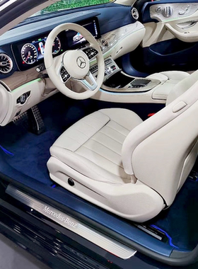 羊毛脚垫适用奔驰s级s450 g500 e300l g63 eqe gle350迈巴赫GLS