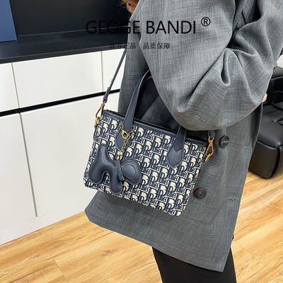 2025新款时尚百搭单肩斜挎包女大容量手提包包高级感小众设计