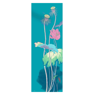 eorilks意敖瑞真丝夏季薄款长丝巾桑蚕丝女围巾披肩 恰逢花开