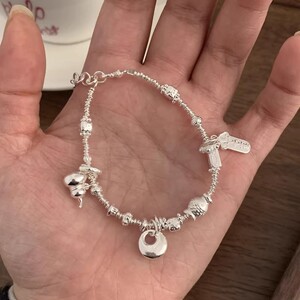 平安扣925银小胖福葫芦碎银子手链 女轻奢小众精致国风盘缠手饰品