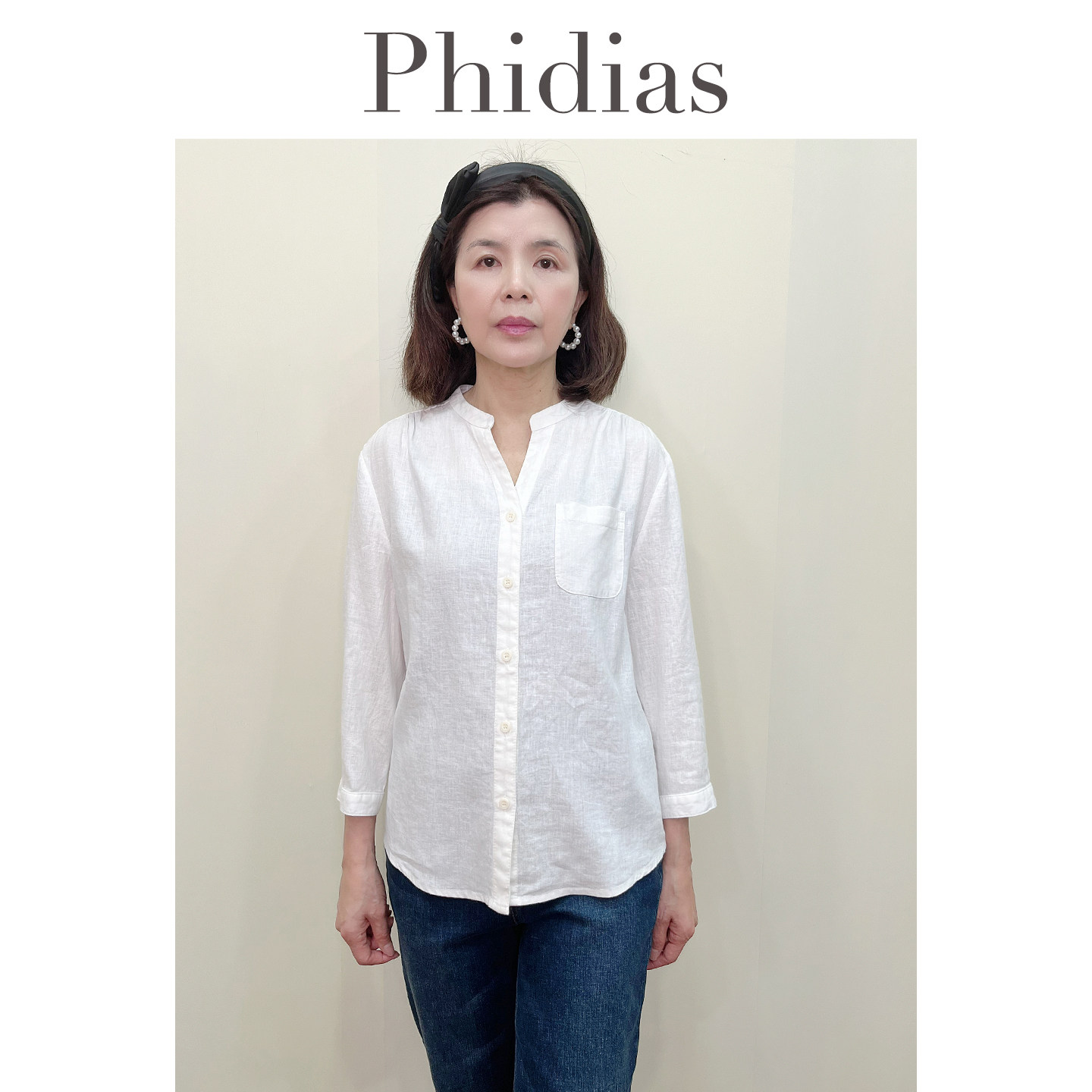 Phidias法式白色衬衫女2026年新款春秋宽松长袖衬衣外搭显瘦上衣