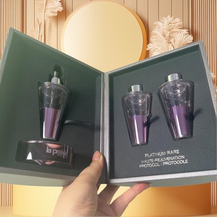 新娘精华！La Prairie莱珀妮铂金安瓶密集修护活萃精华套装8ml*3