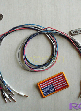 美国 USA RadioShack 3.5 音频线 编织尼龙线材 凯夫拉纤维抗拉扯