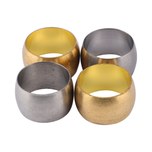 不锈钢304铜卡套圈卡箍油令头介子PB密封圈润滑油管铜管卡套接头