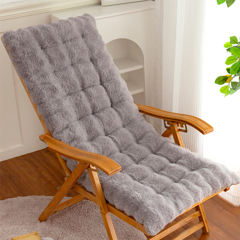 毛绒躺椅通用坐垫靠背一体秋冬季