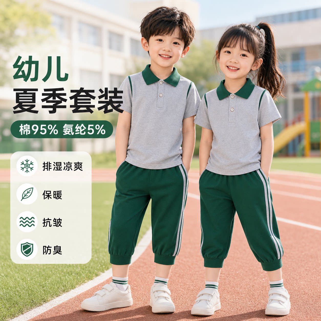 儿童合唱演出服幼儿园园服毕业照班服小学生运动会表演朗诵赛服装
