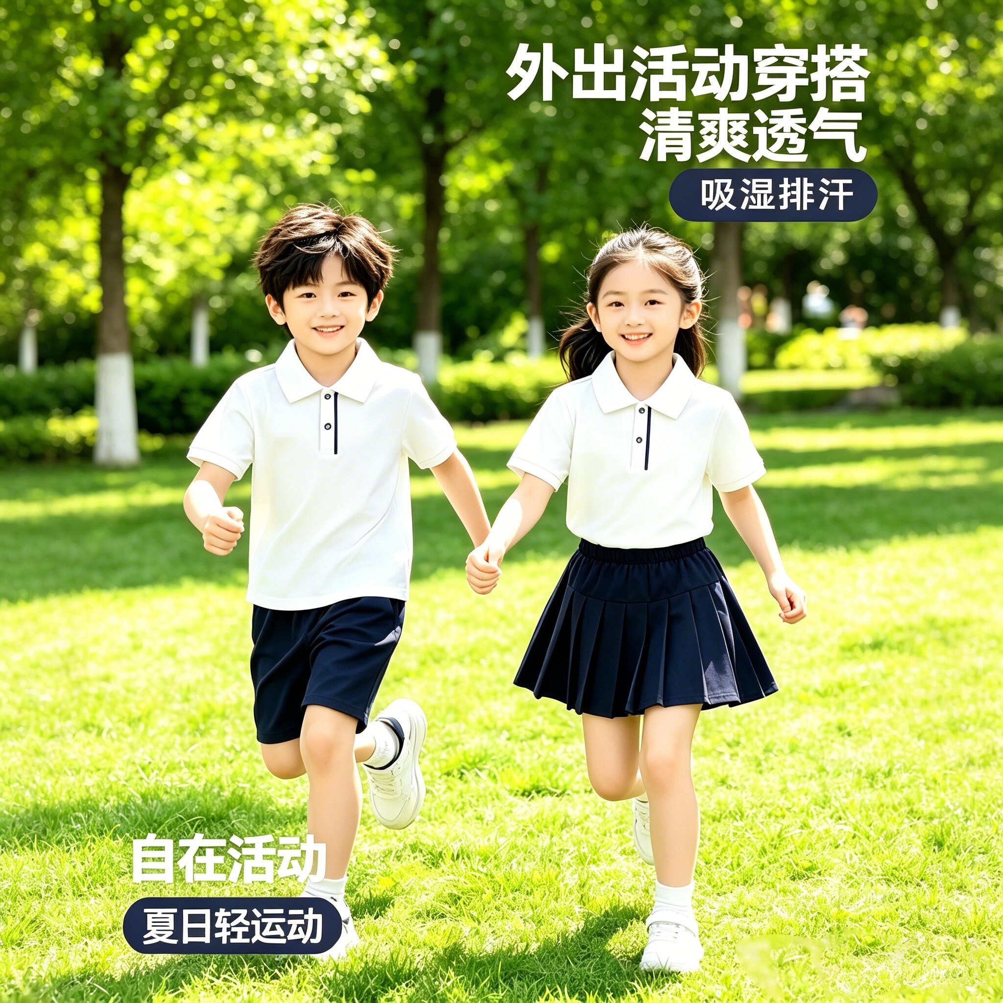 小学生运动会开幕儿童啦啦队演出服六一幼儿园毕业班服合唱表演服