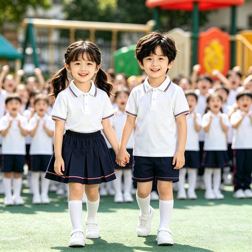 六一儿童节表演啦啦队运动套装校园风幼儿园园服班服集体合唱主持