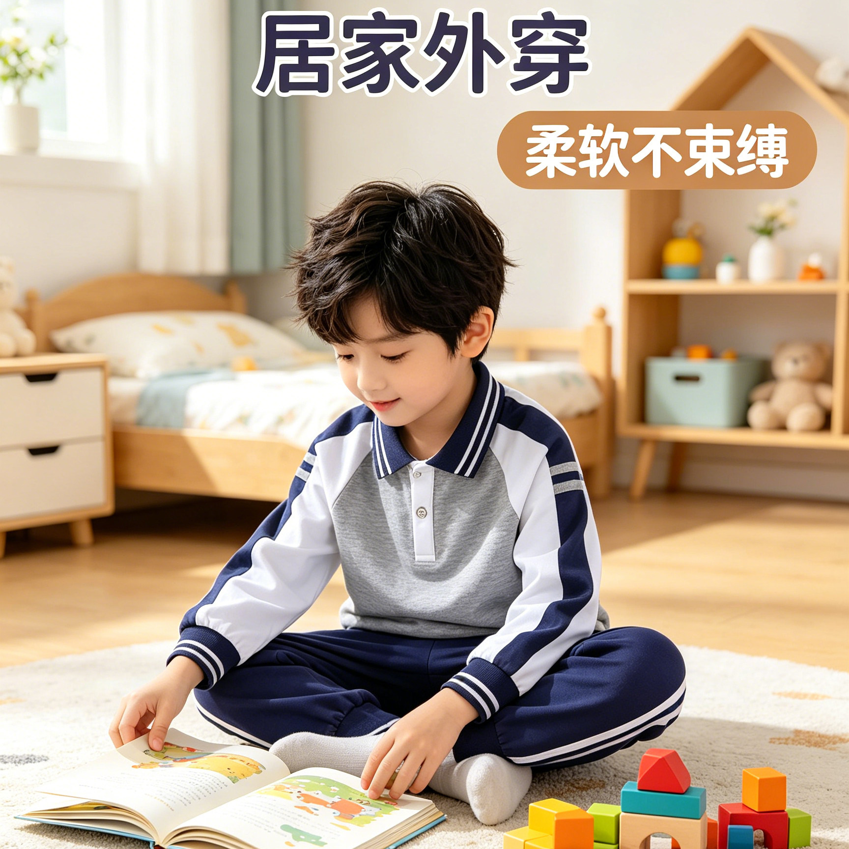 幼儿园园服春秋套装六一儿童班服学院风运动装小学生校服表演演出
