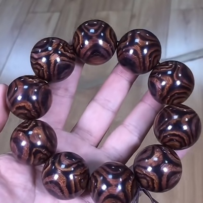 海南黄花梨3.0手串定制-万紫阁制造