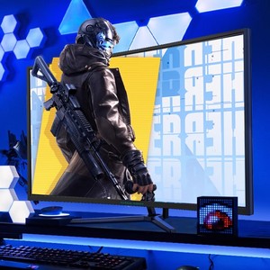 泰坦军团40英寸显示器2K144Hz曲面电竞游戏C40MQR台式电脑大屏幕