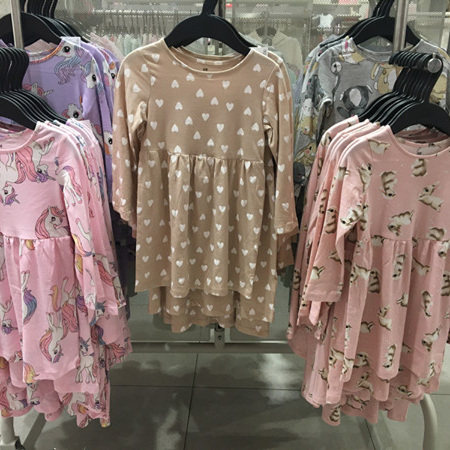 国内专柜正品代购童装hm春季新款女童长袖连衣裙甜美小清新公主裙