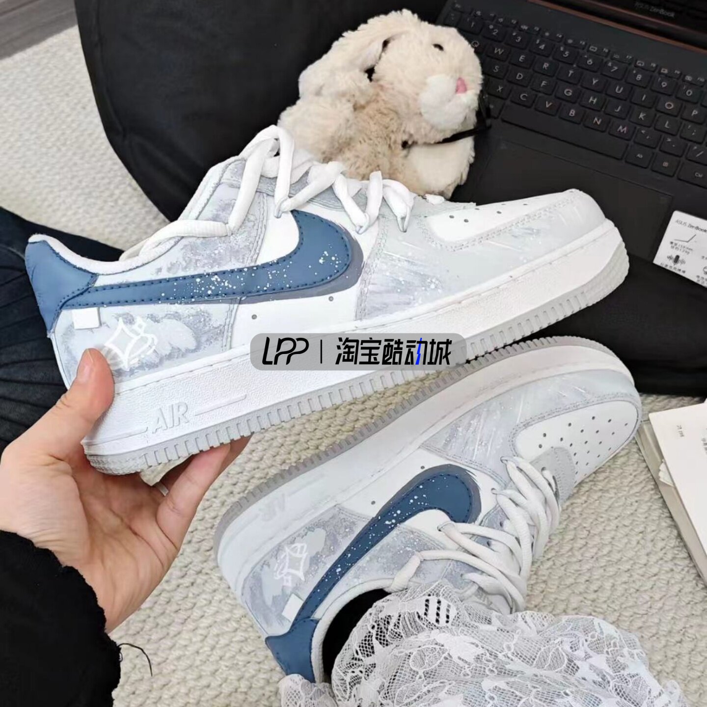 LPP定制球鞋 Nike Air Force 1 繁星似点 太空星系低帮板鞋 男款