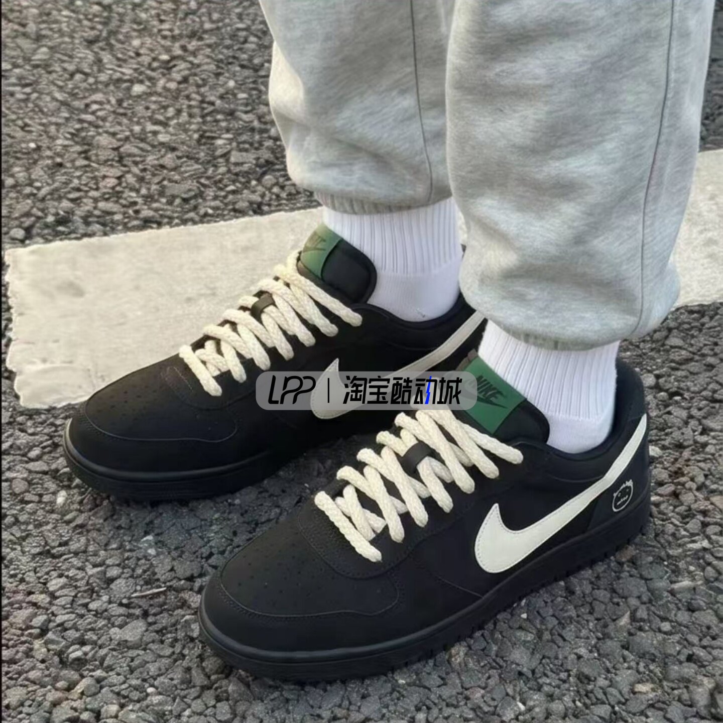 LPP定制球鞋 Nike Big Low Lux 墨夜顽主 时尚街头潮流 低帮板鞋