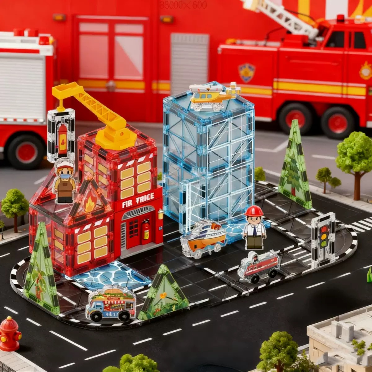 帝格场景积木磁力片吸铁石玩具