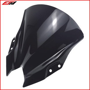 适用川崎忍者NINJA500 改装加高风挡玻璃 竞技赛道前挡风镜导流罩
