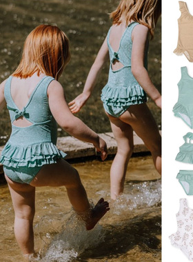 SS24丹麦Thatsmine婴幼儿童夏季比基尼分体连体泳衣