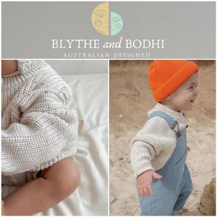 线衫 国现|澳洲小众Blythe秋冬杂色纯色针织衫 毛衣