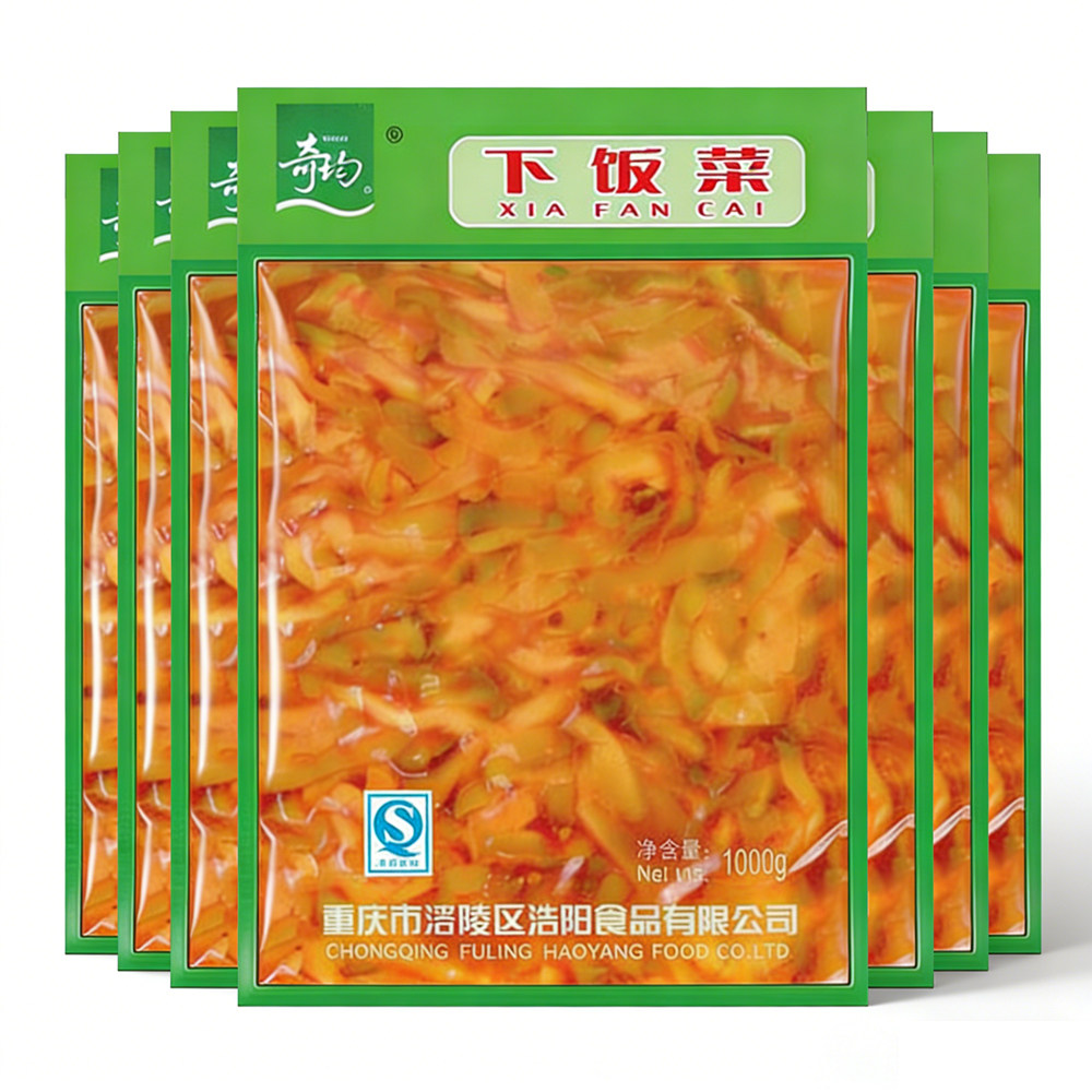 涪陵特产爽口开味下饭菜红油榨菜拌面炒菜调料 麻辣榨菜丝2斤袋装