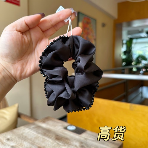 绸缎大肠圈发饰发圈轻奢小众设计高级感发绳精致百搭时尚0130