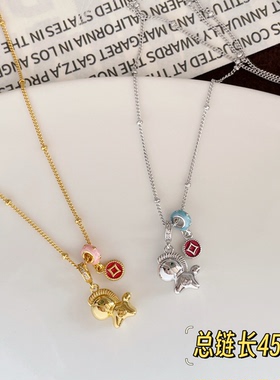 古丽古丽时尚个性百搭项链轻奢小众设计感高级感气质项链08224