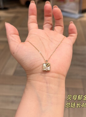 古丽古丽s925银新款项链时尚高级感气质精致甜美复古锁骨链05475