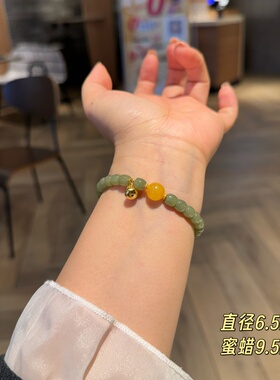 新款天然石温柔时尚高级感气质精致甜美复古手链手串8779