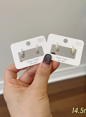 欧比雅比新款耳环女小众设计感高级轻奢气质耳钉耳饰耳圈20015
