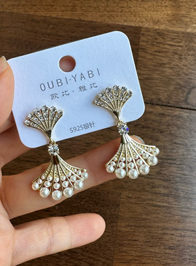 欧比·雅比甜美网红时尚气质个性夸张日韩裙子珍珠轻奢耳环44183