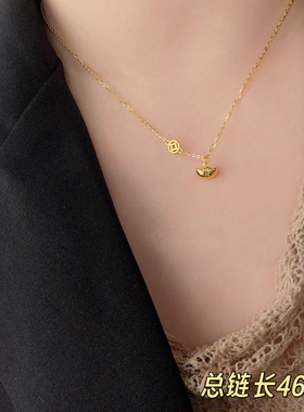 古丽古丽元宝时尚高级感气质精致淑女甜美个性复古百搭项链08883