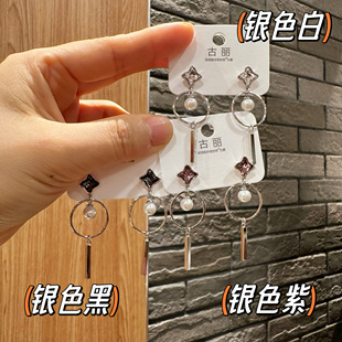 古丽耳环女气质高级感轻奢小众设计感长款流苏不规则款耳饰01525